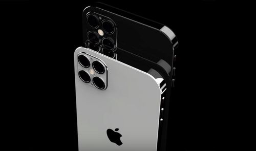 iPhone 12 concepto blanco y negro