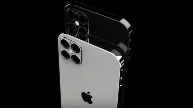 iPhone 12 concepto blanco y negro