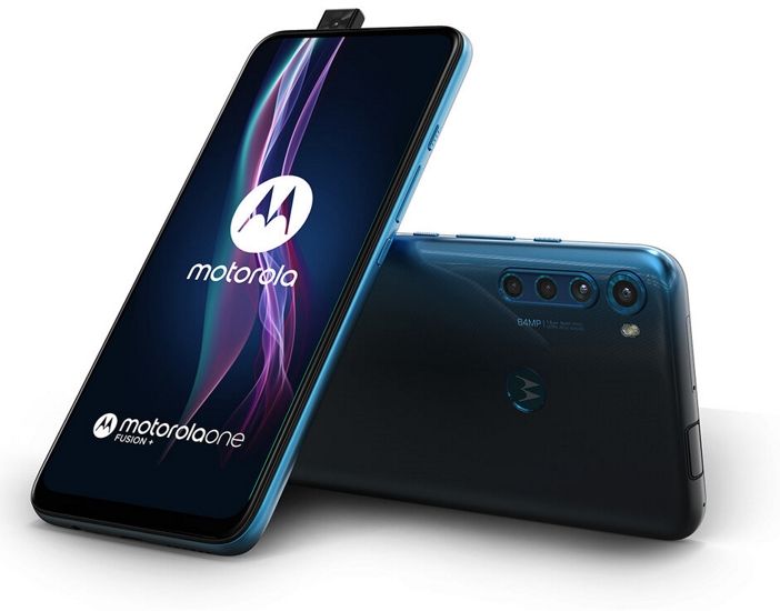 motorola one fusion+ color azul