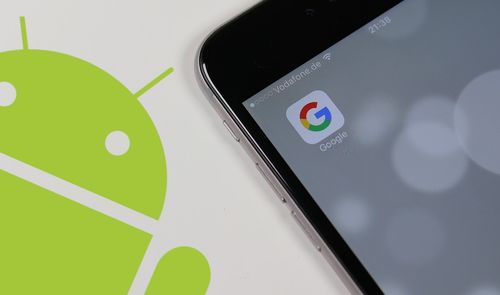movil con app de google
