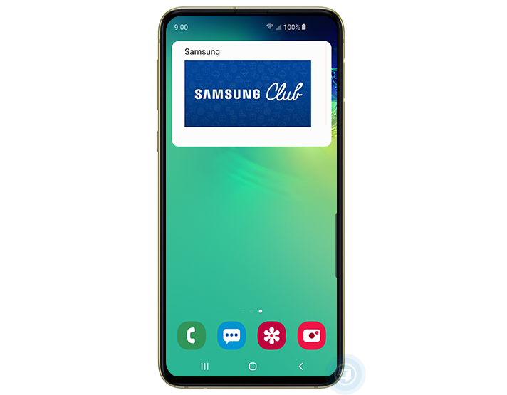 nota de samsung anclada a inicio