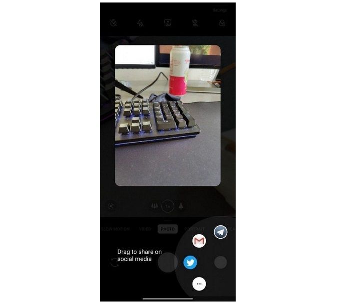 oneplus camara compartir rapido