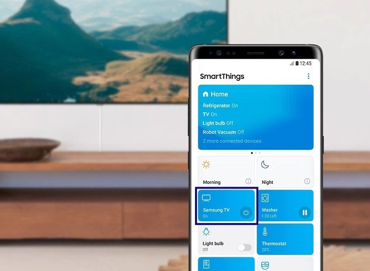 samsung conectado a la tele