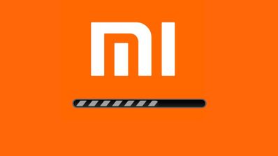 xiaomi logo y barra de descarga