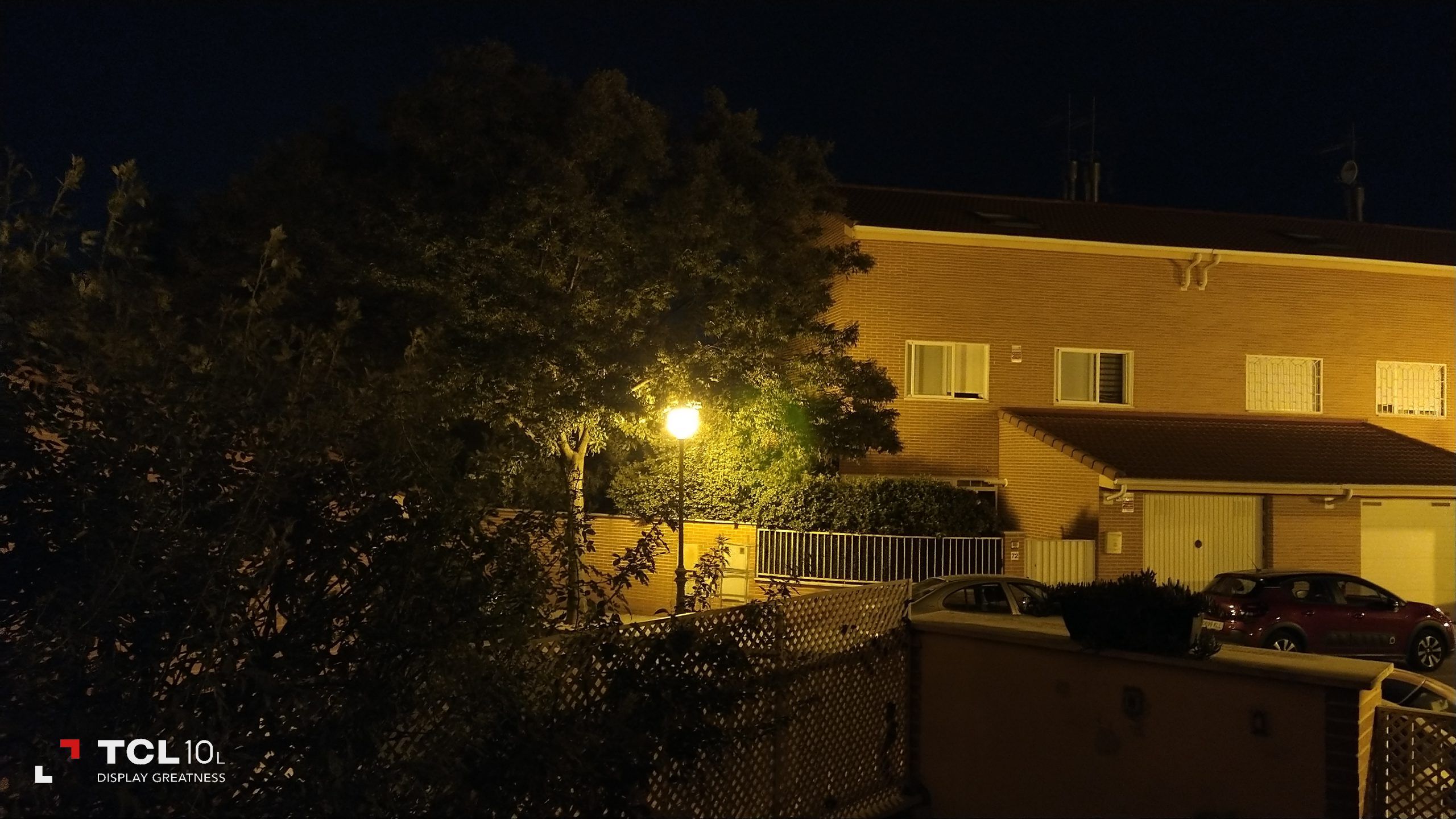 Foto noche con el TCL 10L