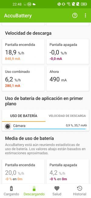 Consumo del TCL 10L