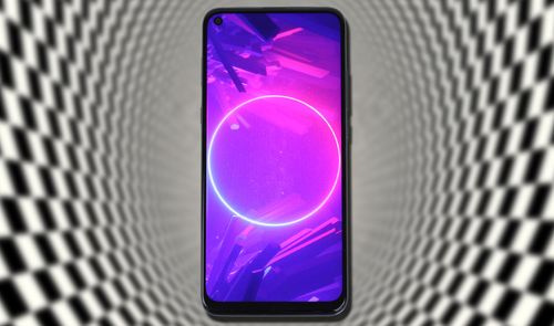 Smartphone TCL 10L con fondo