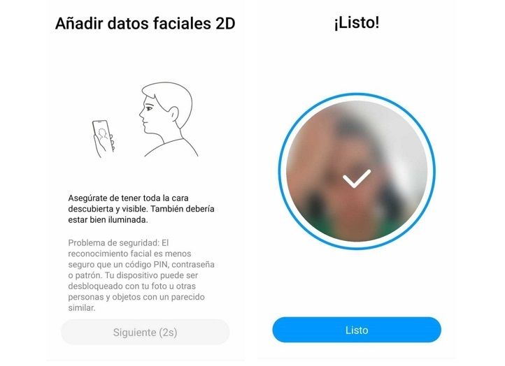 Xiaomi desbloqueo facial