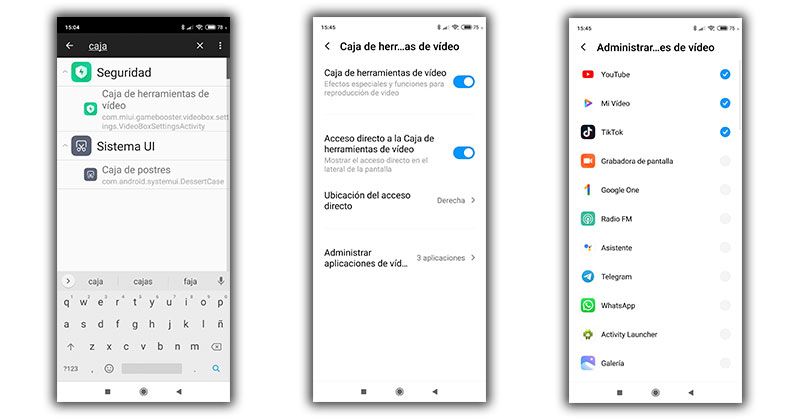 activar toolbox video xiaomi caja de herramientas video
