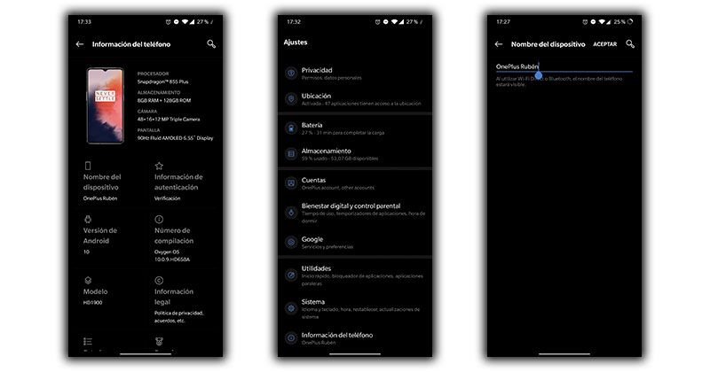 cambiar nombre android