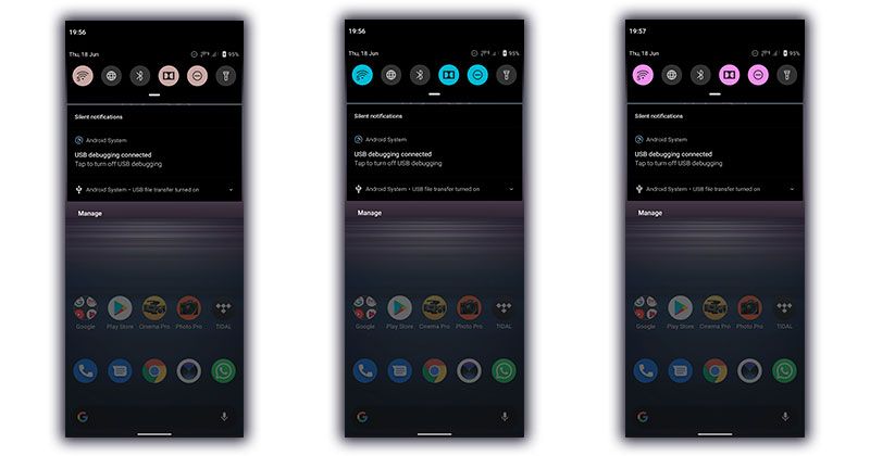 colores temas sony xperia