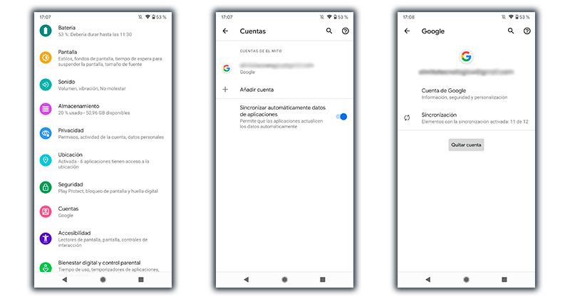cuenta google movil