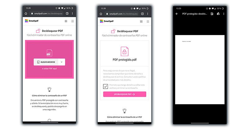 desbloquear pdf movil