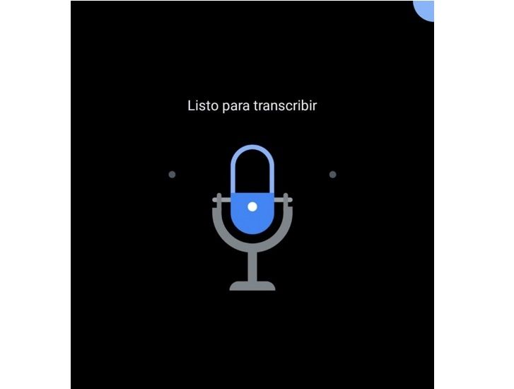 listo para transcribir en android