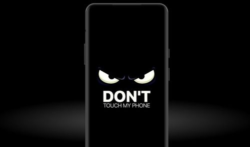 movil con fondo negro
