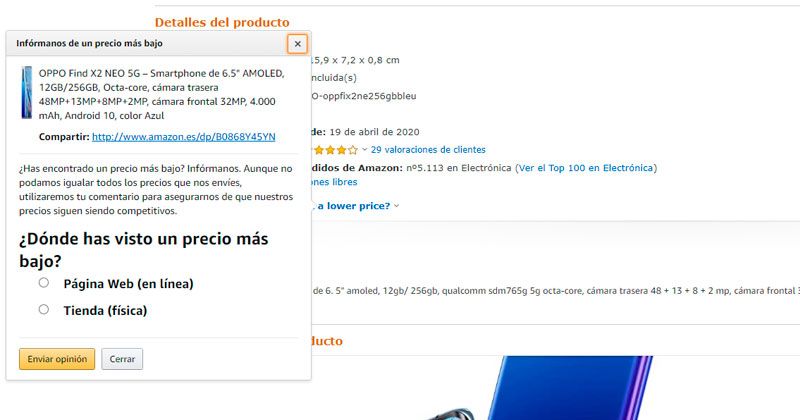 precio mas bajo movil amazon
