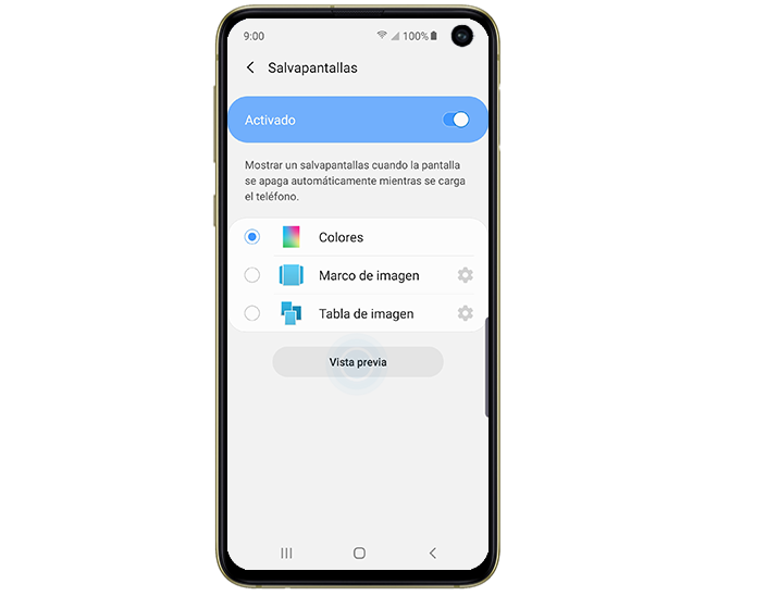 salvapantallas en samsung