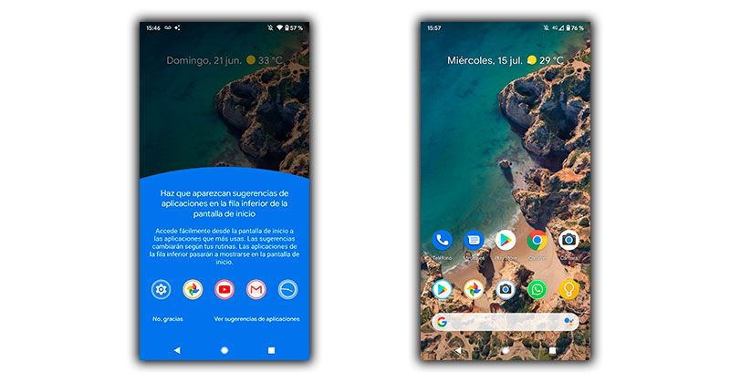 sugerencias aplicaciones android