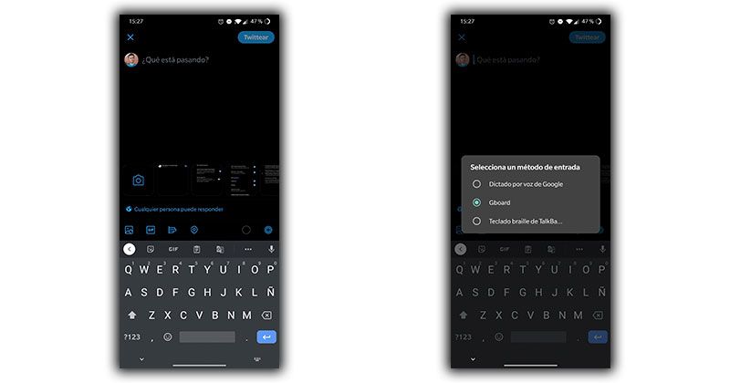 teclado braille android