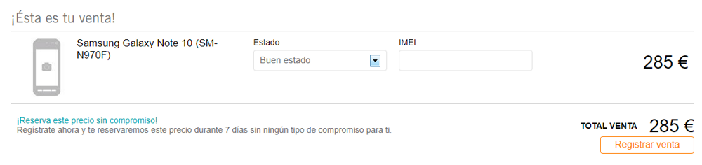Galaxy Note 10 en Phone House