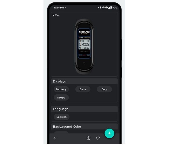 Mi Band 5 esfera casio