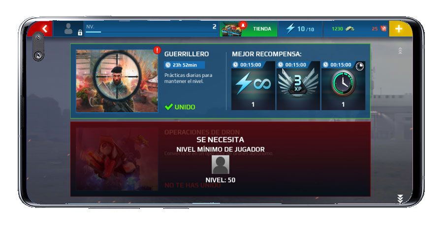 Misiones avanzadas en el juego Sniper Fury