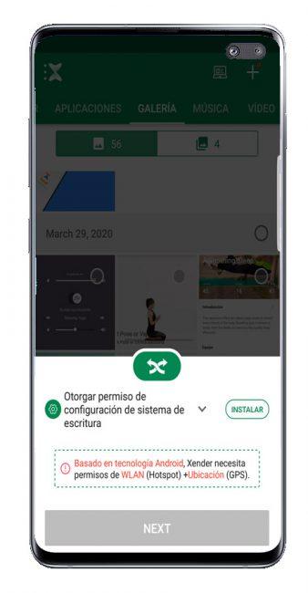 enviar archivos con tu Android con Xender