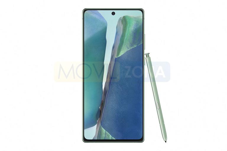 Samsung Galaxy Note 20 verde con open