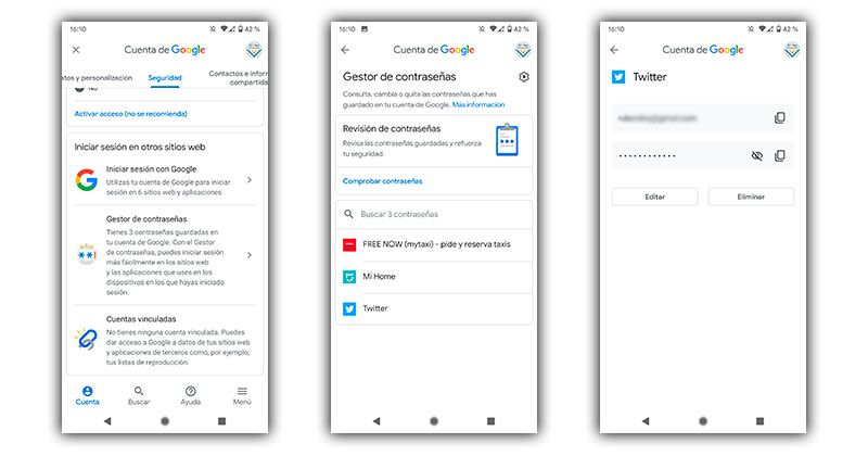 eliminar contraseña android