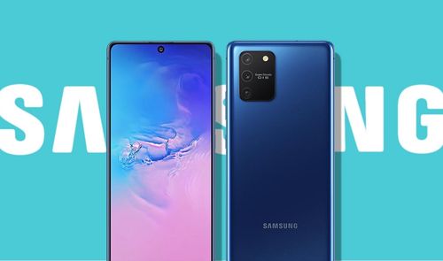 s10 lite y letra de samsung