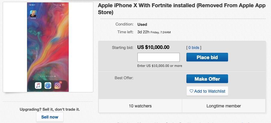 iPhone fortnite