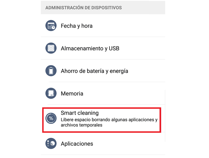 lg limpiar espacio
