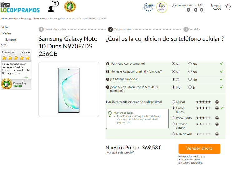 lo compramos note 10