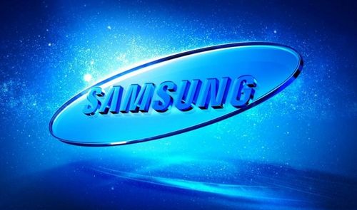 logo de samsung azul
