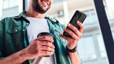 movil una mano google pixel 4