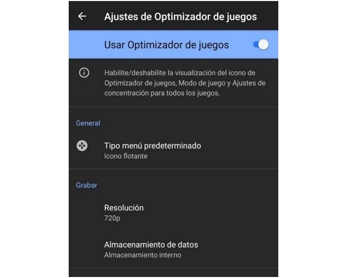 optimizador de juegos en Sony