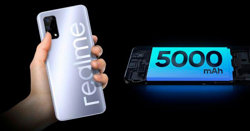 realme v5 batería