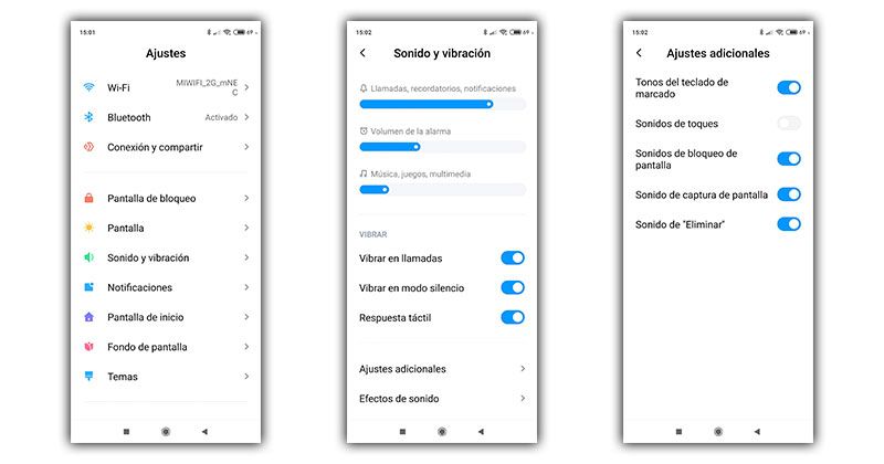 sonidos especiales xiaomi