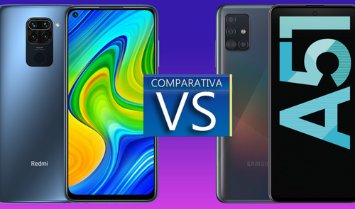 Comparativa entre el Xiaomi Redmi Note 9 y el Galaxy A51