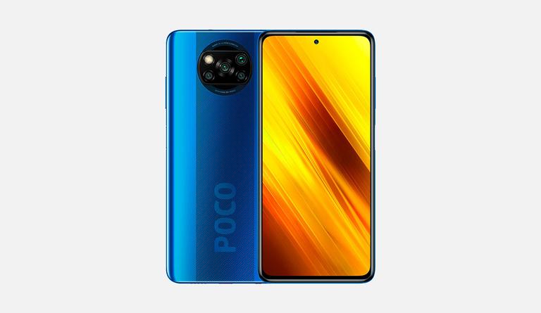 Poco X3 NFC diseño azul
