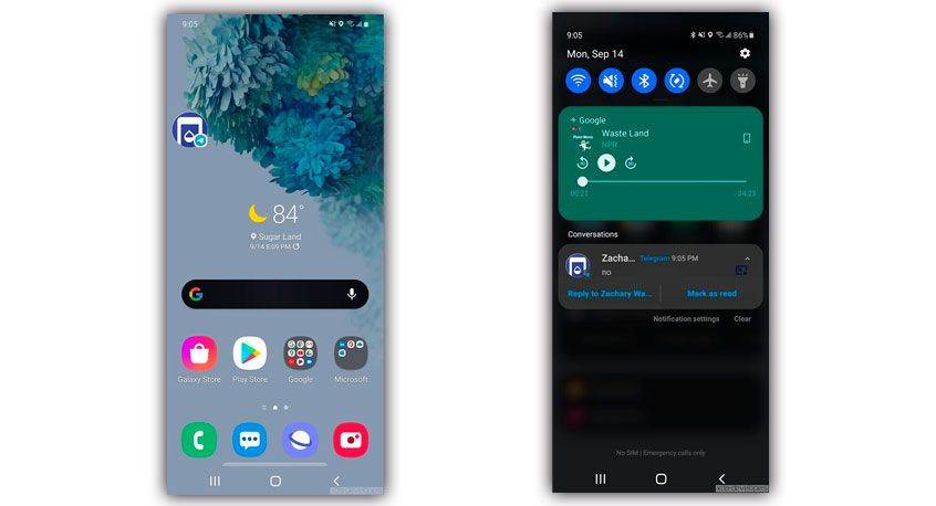 burbujas one ui 3.0