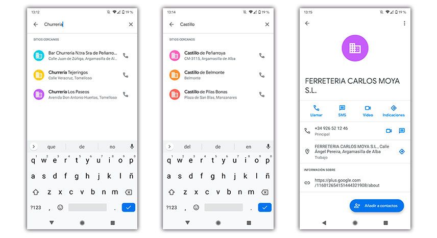 buscar tiendas lugares android