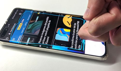 capturas zona pantalla huawei nudillos