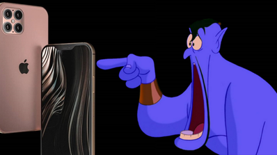 iPhone 12 Pro Max y genio de Aladdin