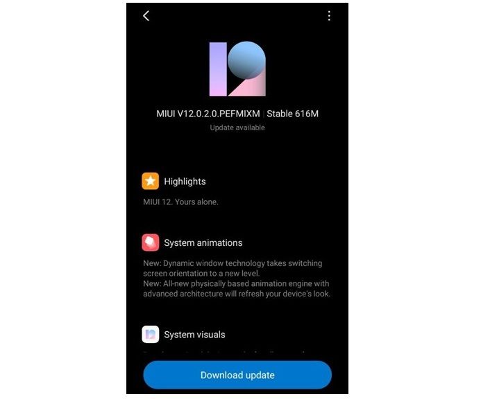 miui 12 para el redmi s2