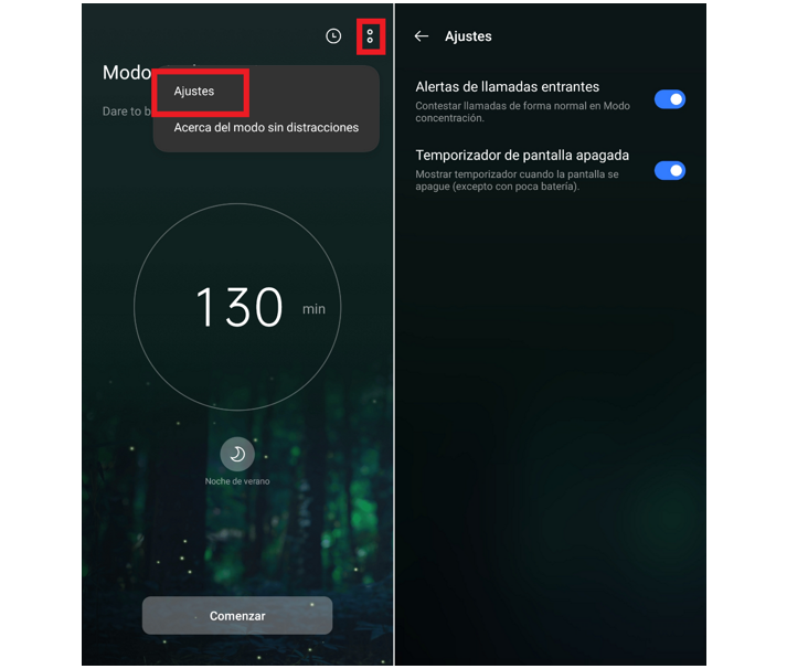 modo sin distracciones realme