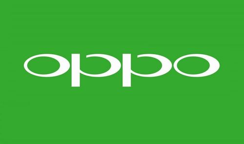 oppo fondo verde y logo
