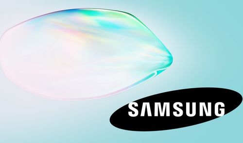 samsung fondo y logo negro
