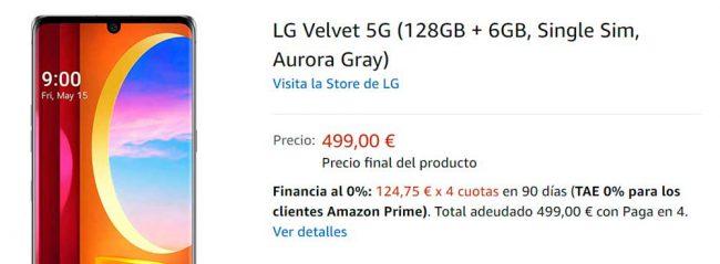 oferta LG Velvet 5G