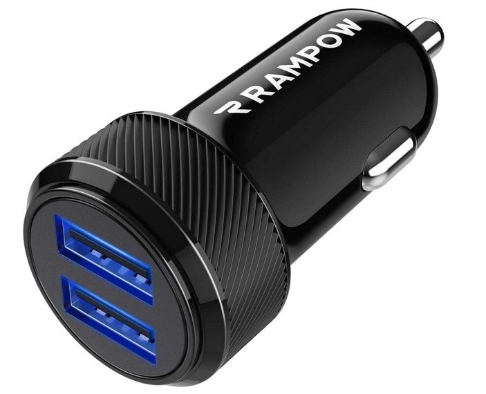 Cargador de Coche Doble Puerto con LED